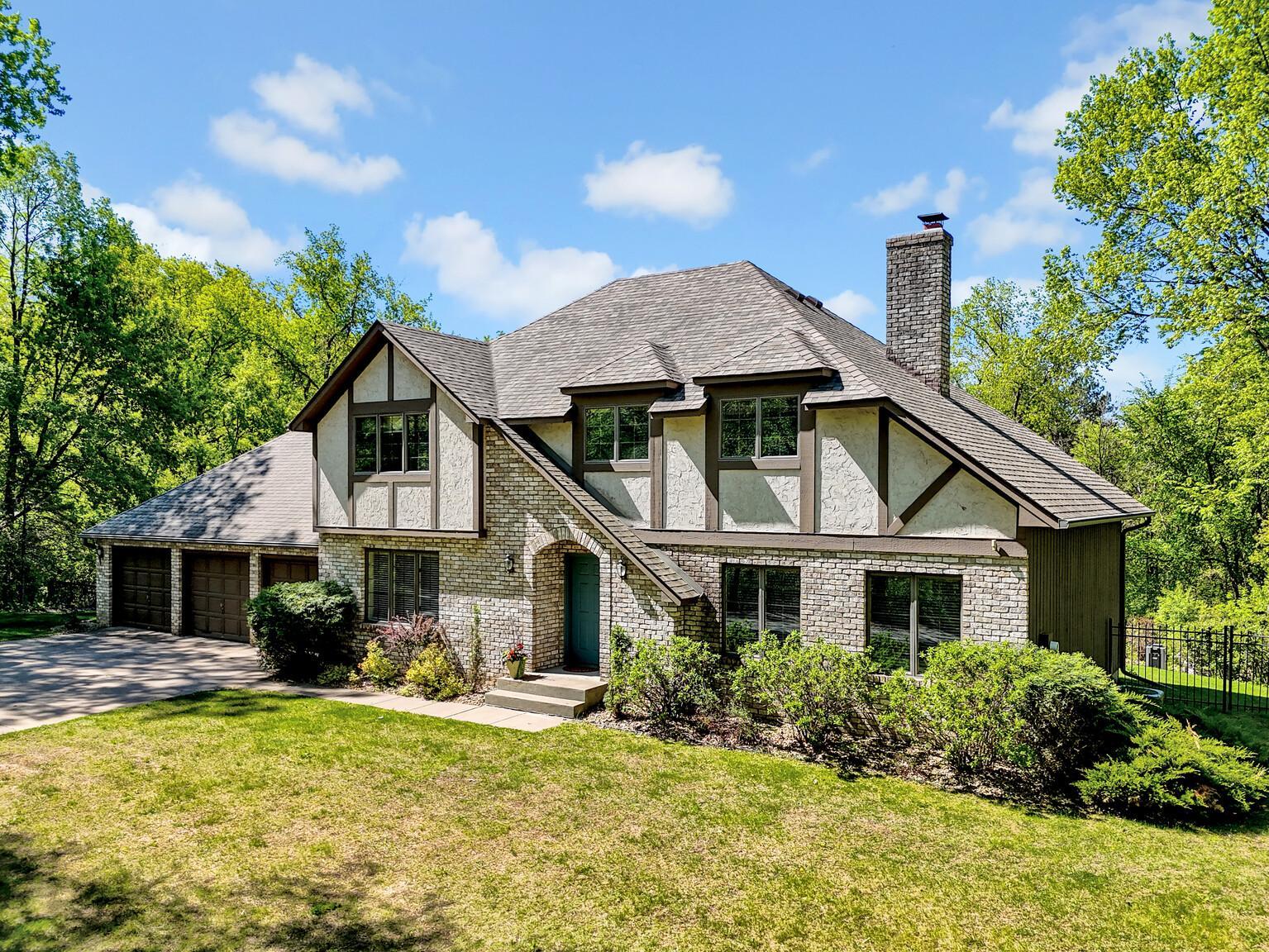 Over 2 acres on a quiet road with plenty of tree coverage.