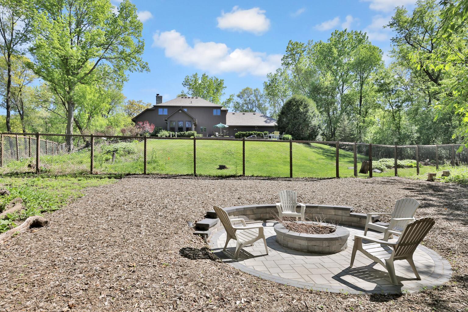 Fenced in back yard