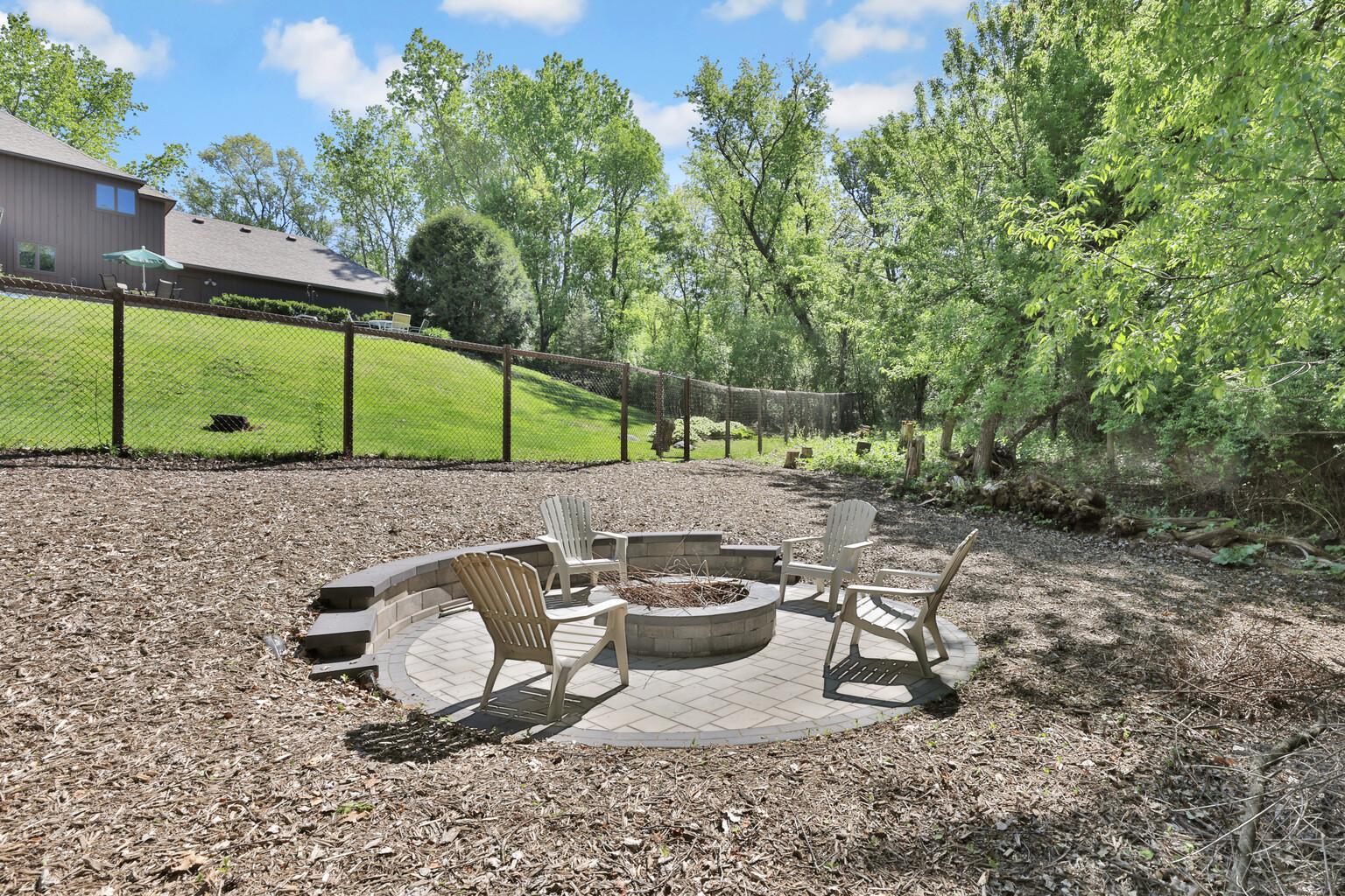 New professionally installed fire pit
