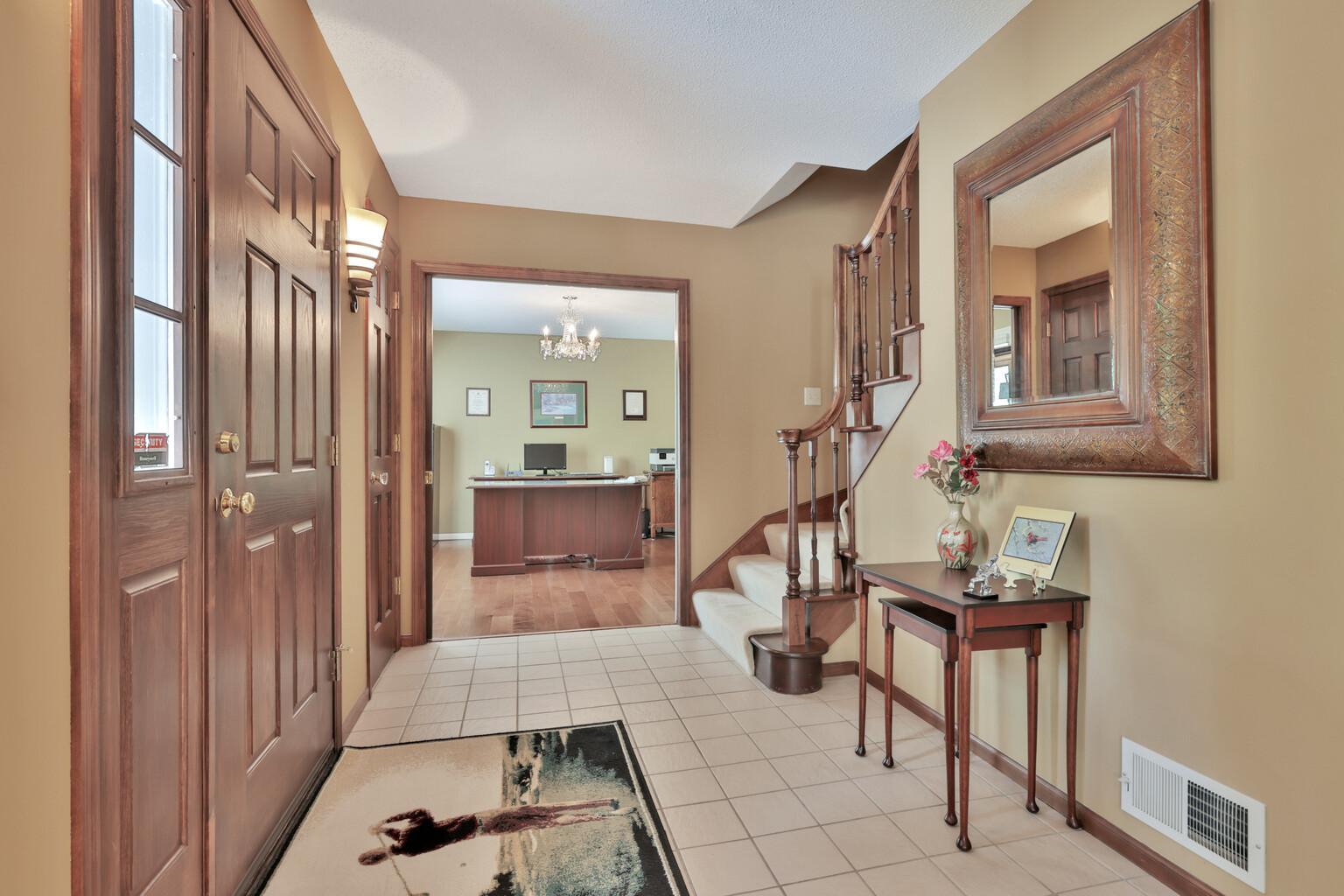 Large foyer upon entry