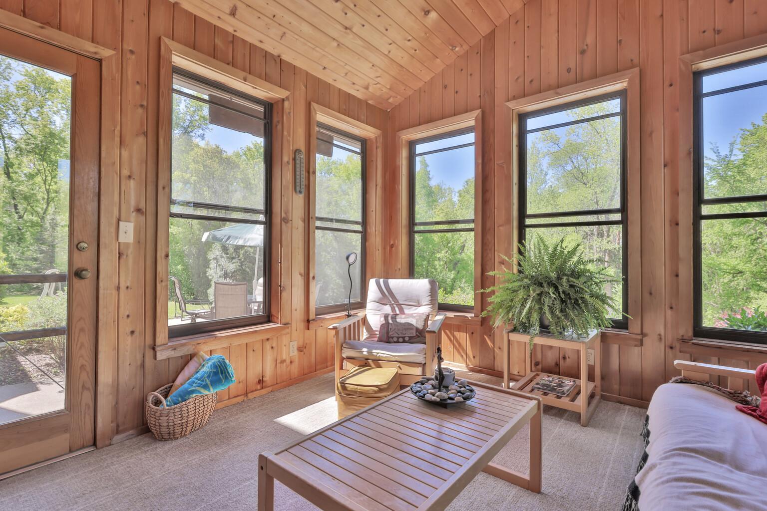 Big windows bring in the light