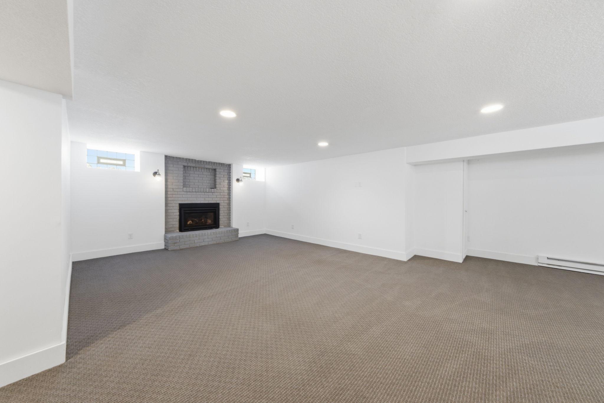 LL family room with woodburning chimney