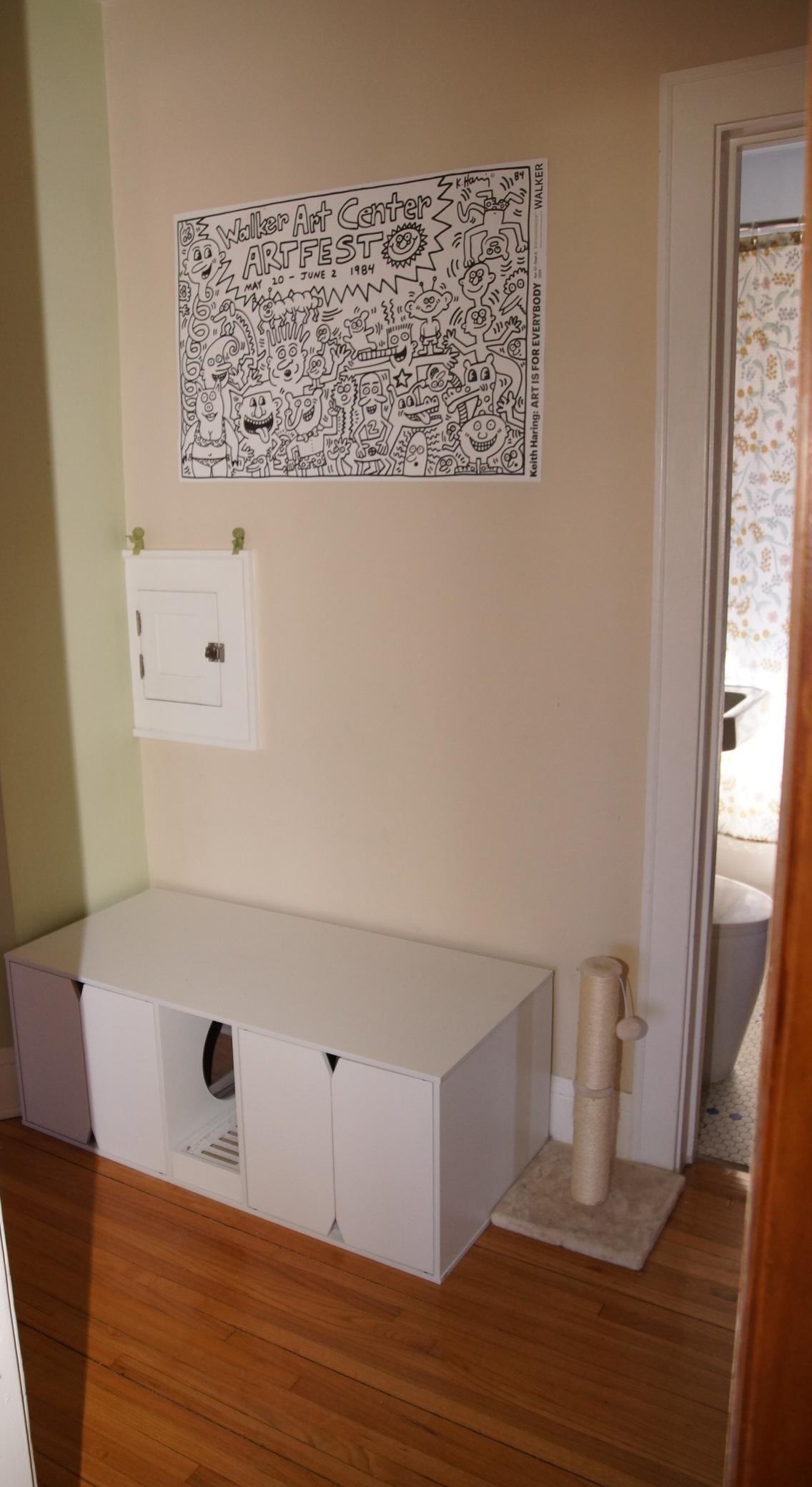 Center Hall has clothes chute to laundry area in basement.