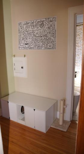 Center Hall has clothes chute to laundry area in basement.