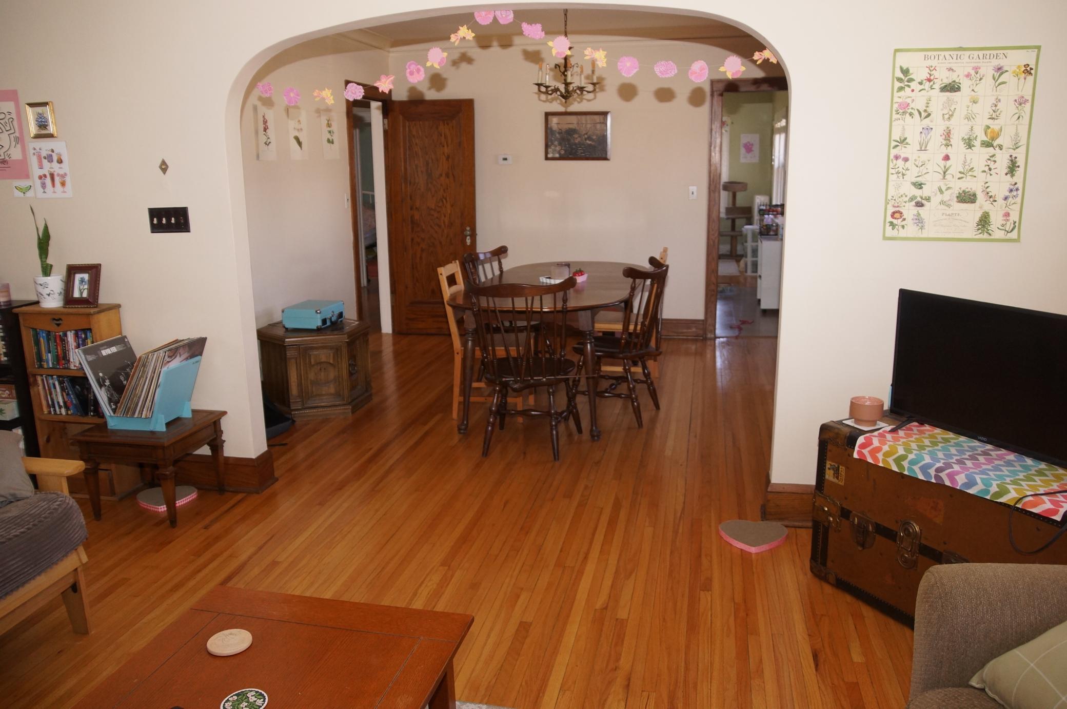 Living Room Looking to Dining Room
