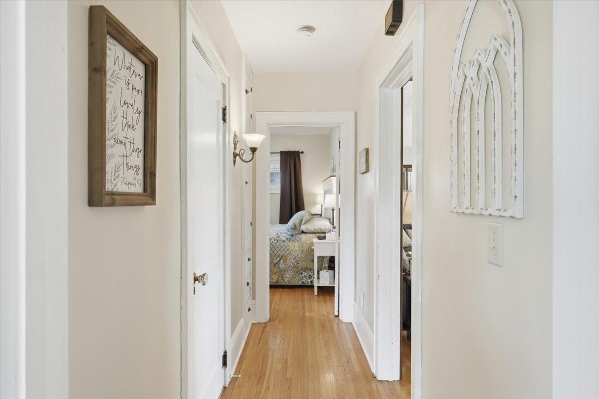 Beautiful hardwoods carry throughout