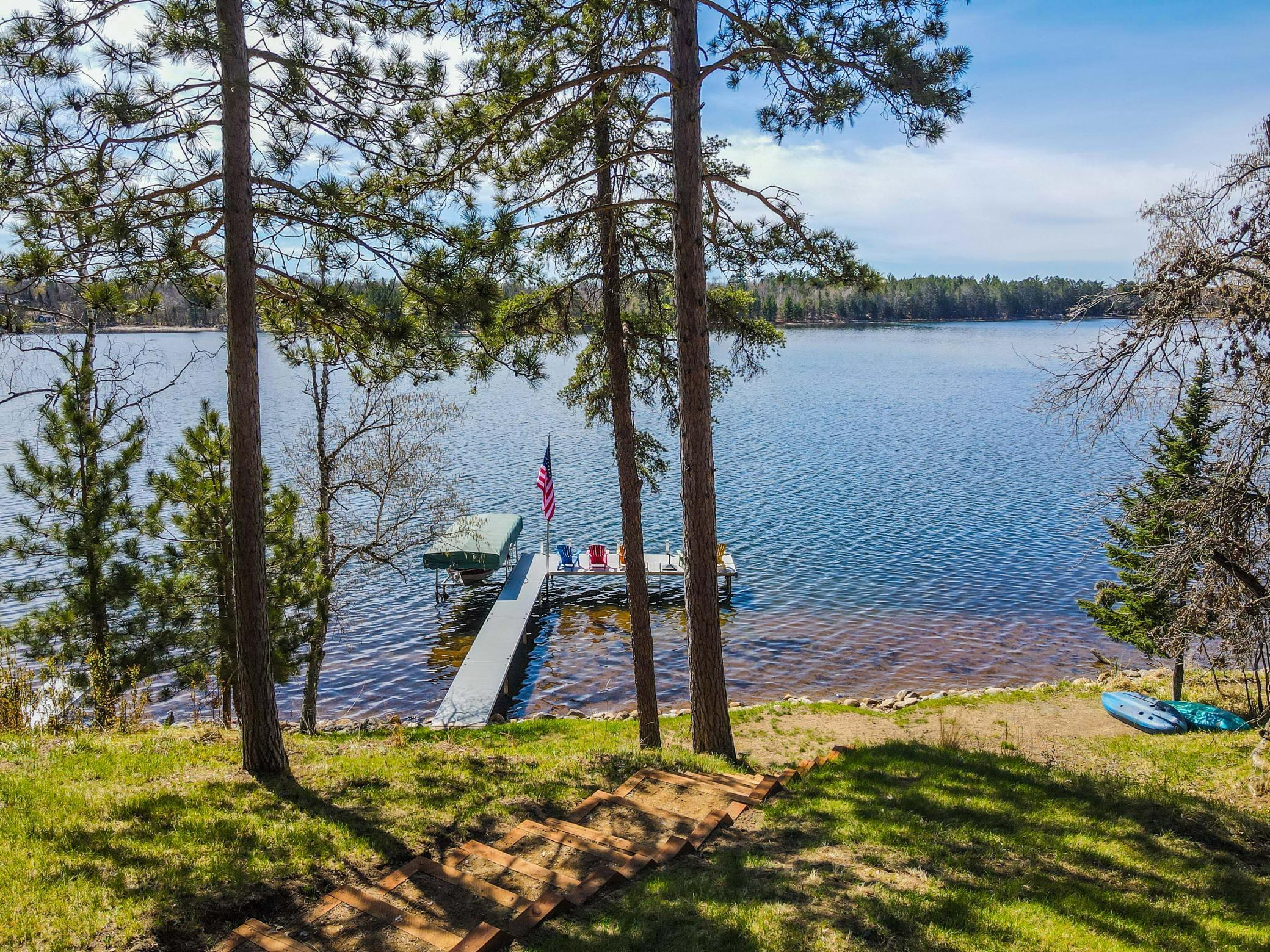Steps to the lake