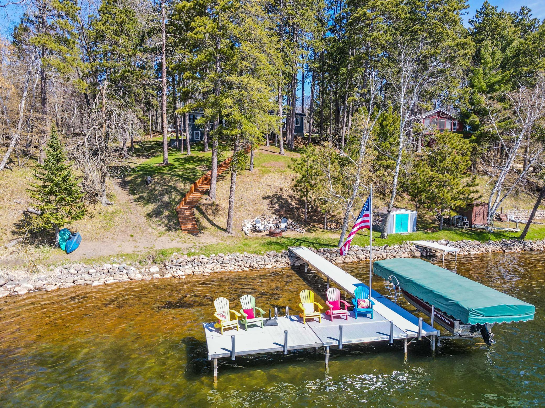 Drone of the dock area