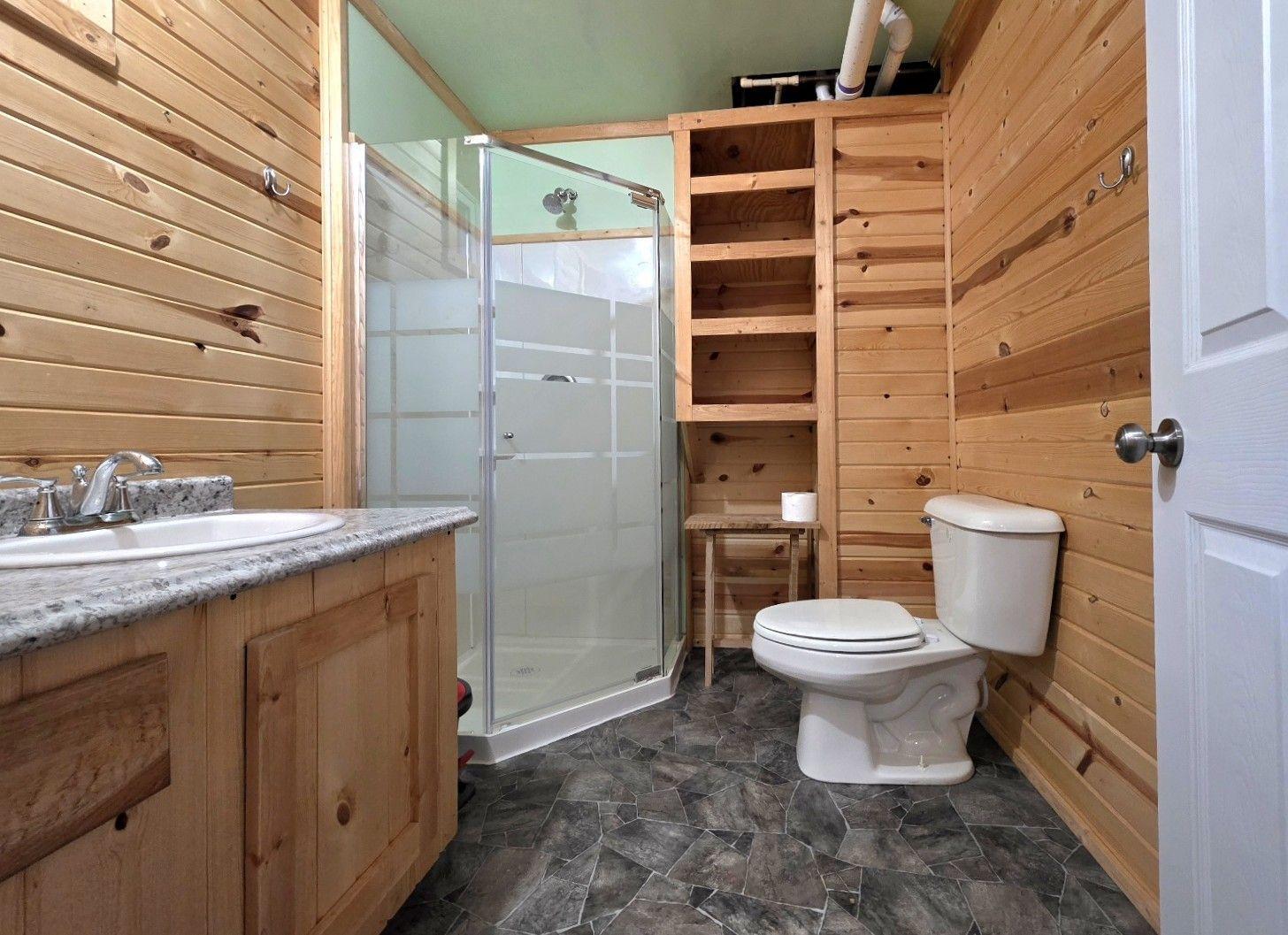3/4 bath lower level
