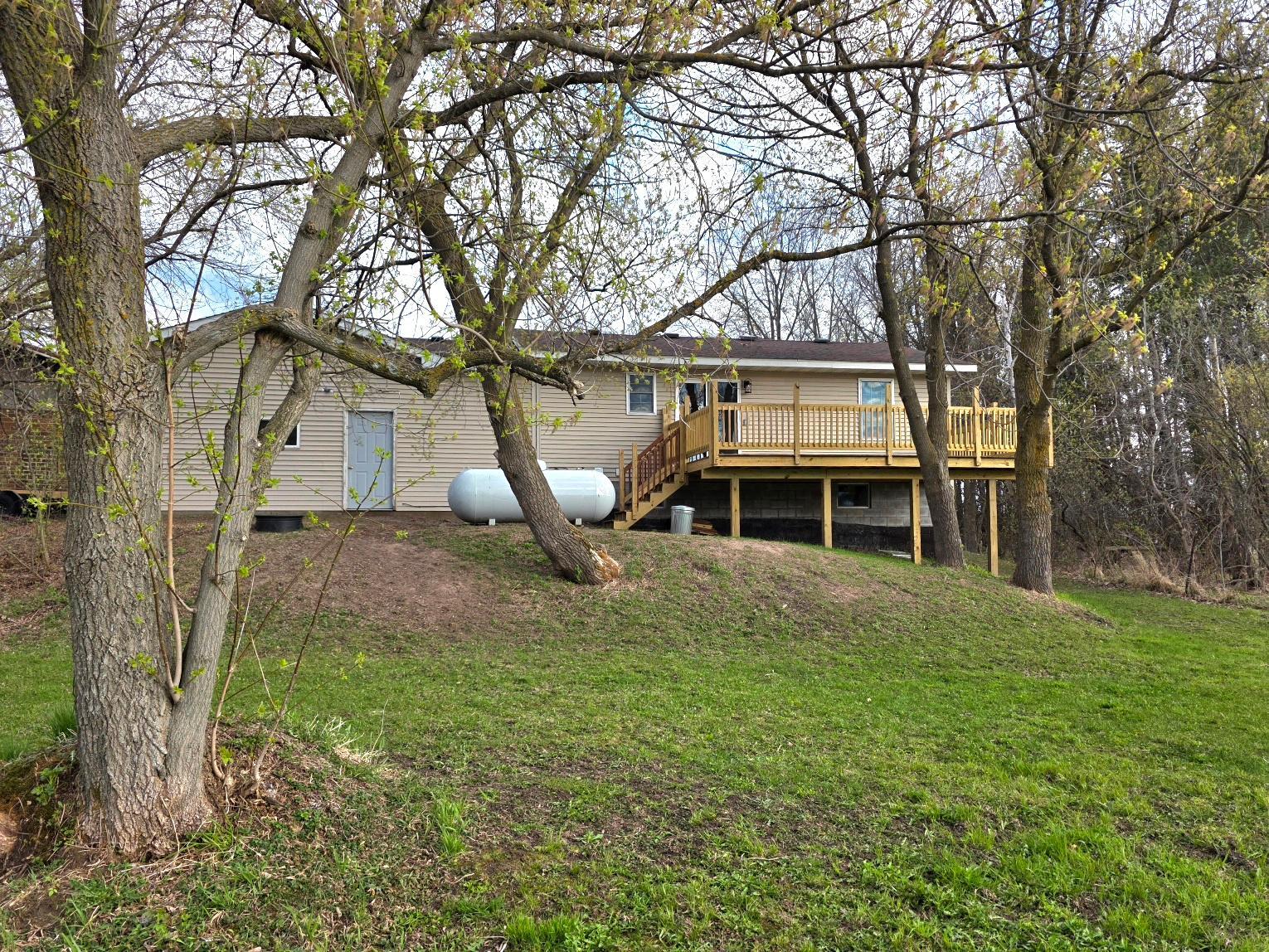 Nicely treed backyard