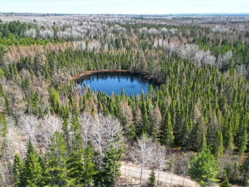 Private pond is situated on the 1st 40 acre parcel to the east of the house.