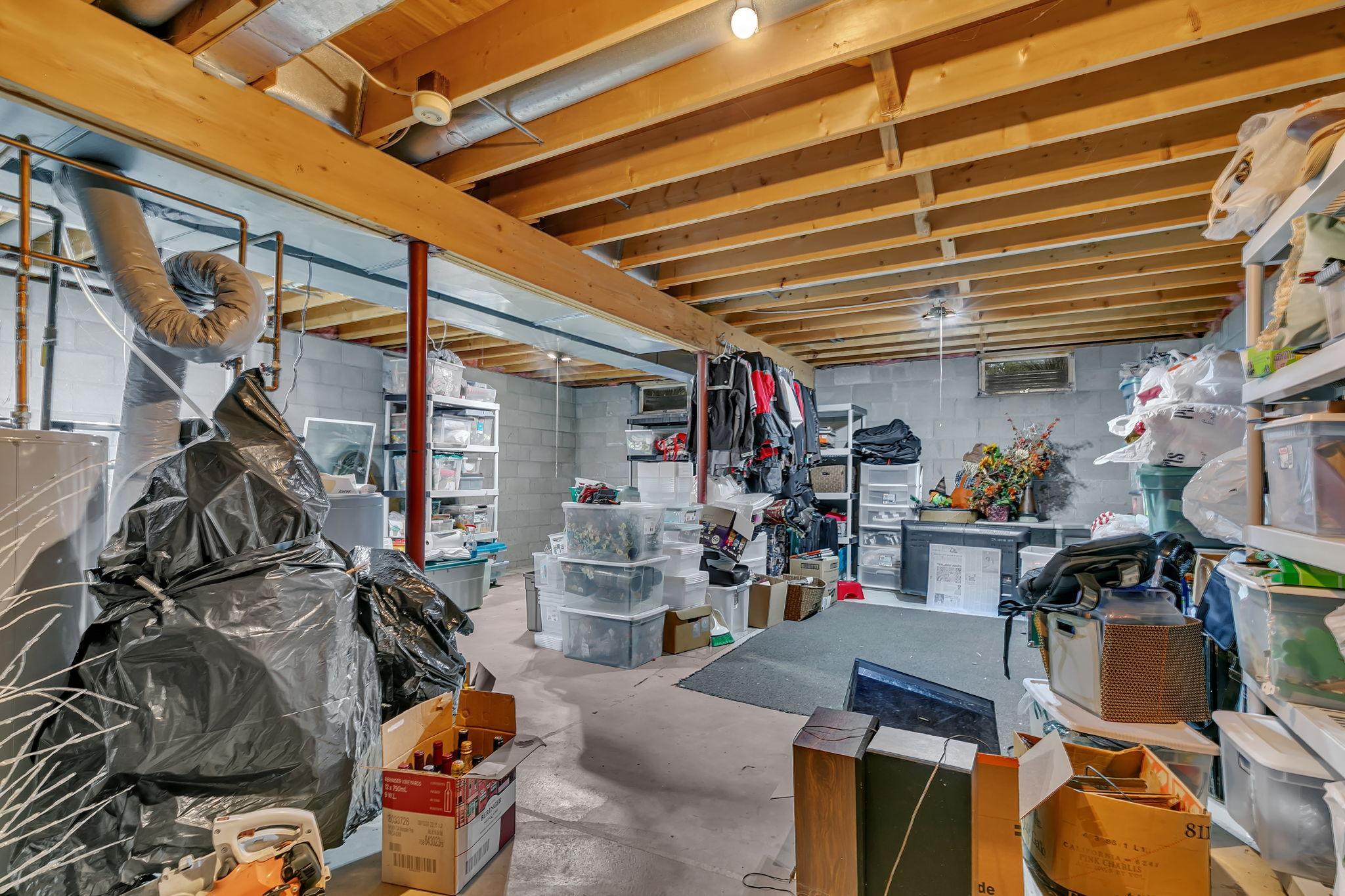 Great for storage or ready to finish and build immediate equity.