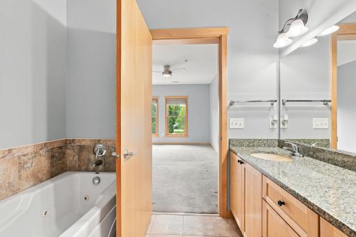 Tub and separate shower