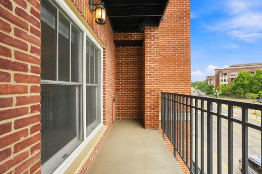 Private balcony