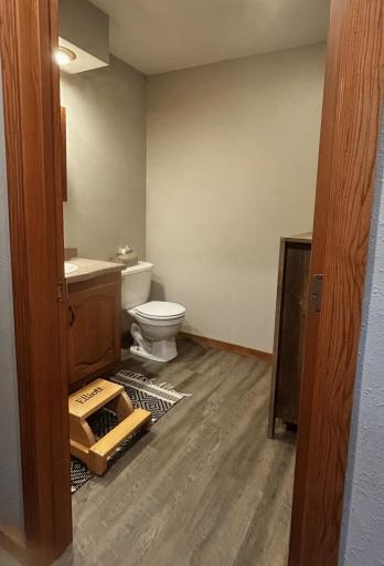 Half bath right next to front door, convenient!