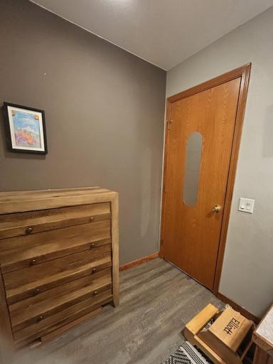 Half bath right next to front door, convenient!