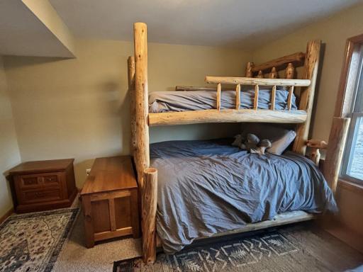 Bedroom #3, on the lower level, with walk in closet!