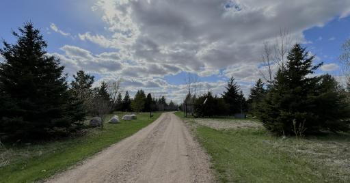 Private drive and trees provide a peaceful zone around the home