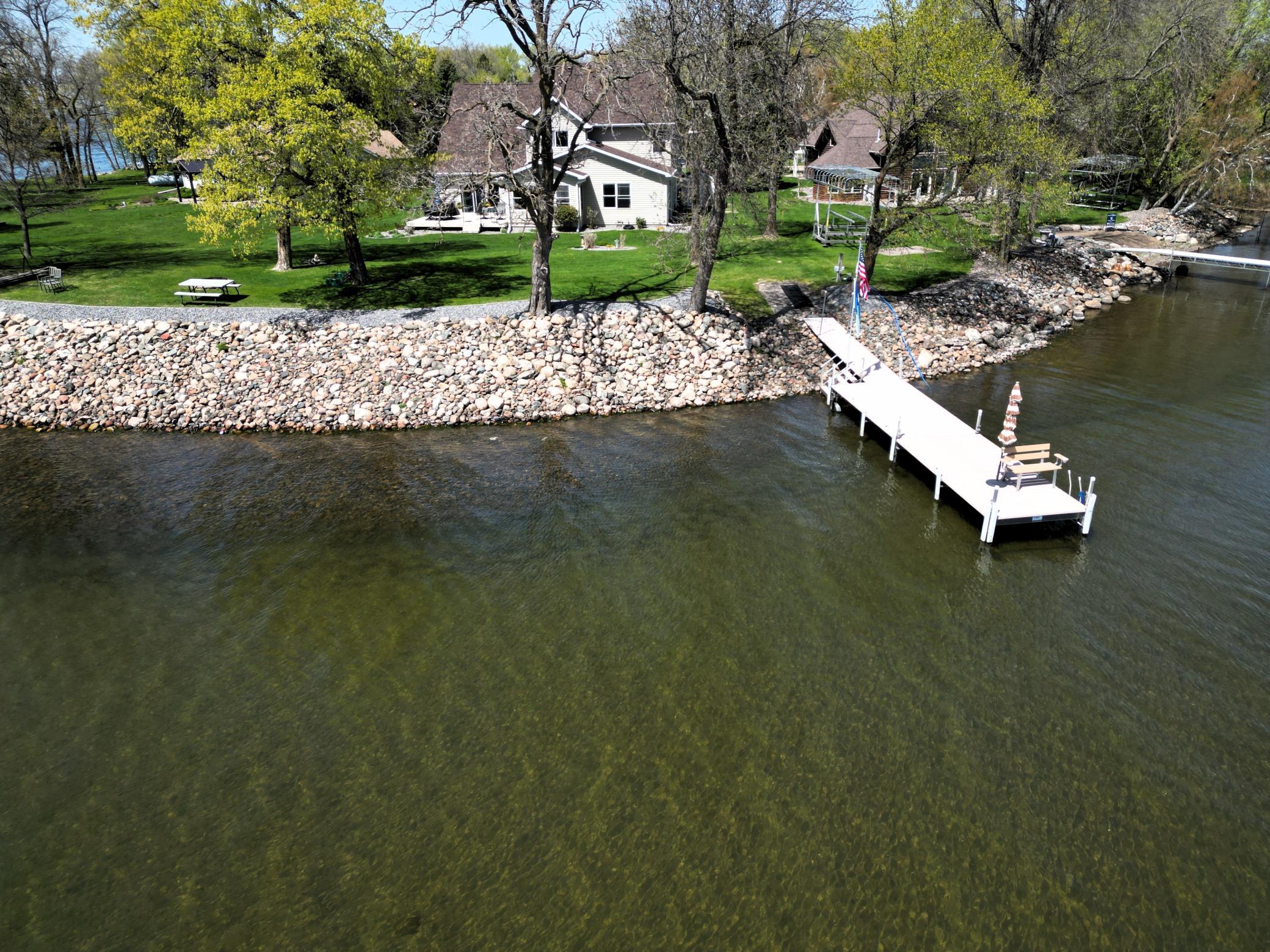 Check out the brand-new shoreline and the dock - which is double in width!