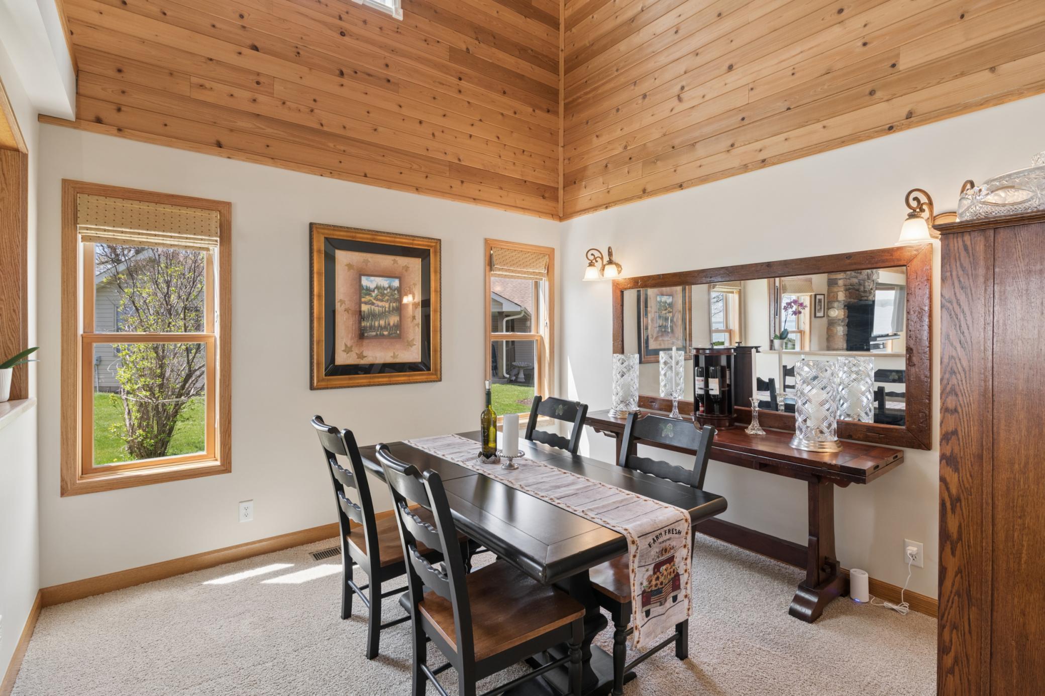 Separate dining space - large room for anything extra.