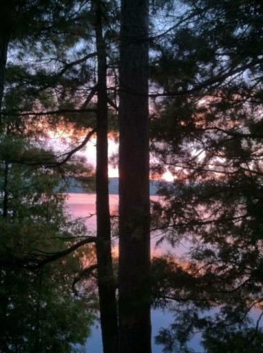 Enjoy the sunsets over Upper Trelipe Lake