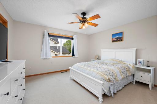 Main floor Primary Bedroom with walk-in closet
