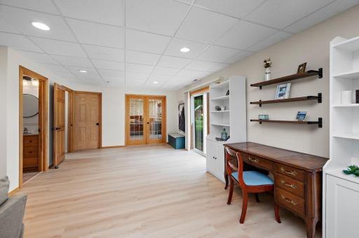 The impressive walkout lower level expands your living space with a huge family room