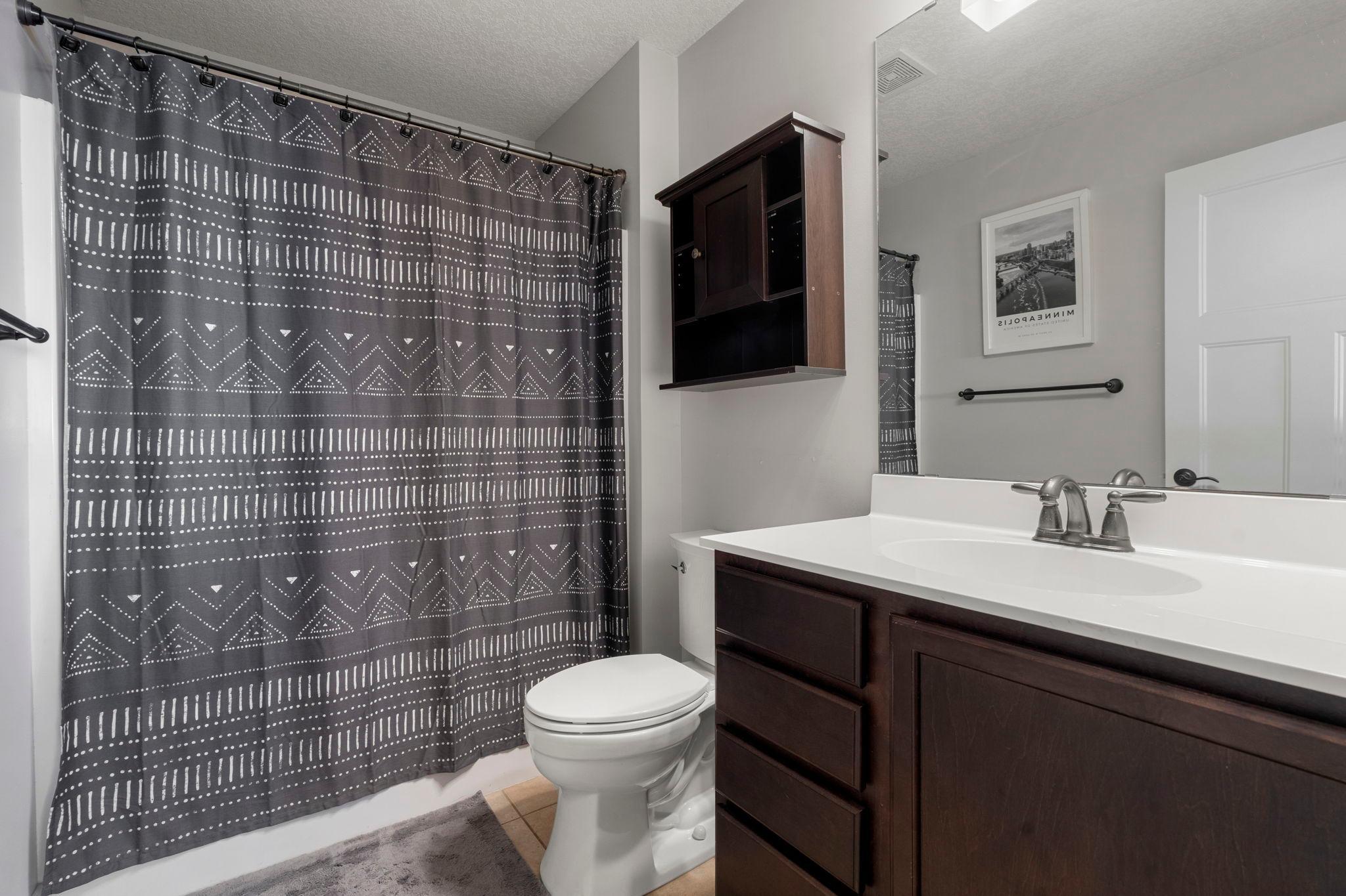 Lower level full bathroom