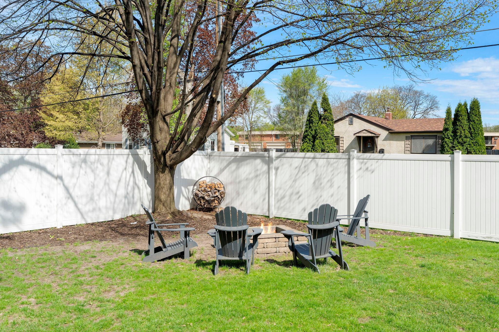 Fully privacy fenced backyard