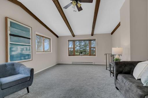 Beautiful bay window fills the room with abundant natural light.