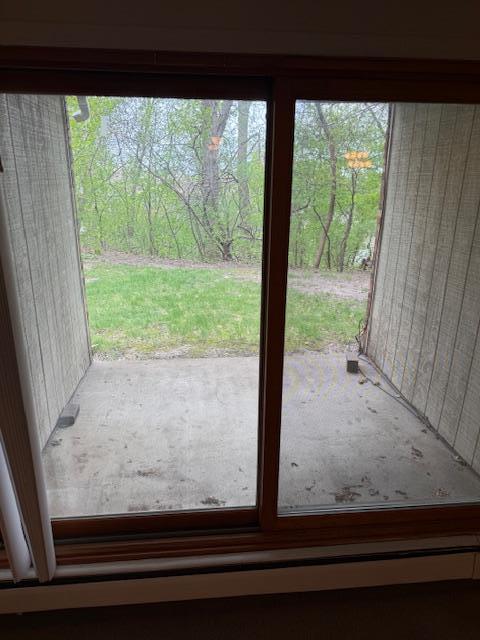 Patio with great wooded views