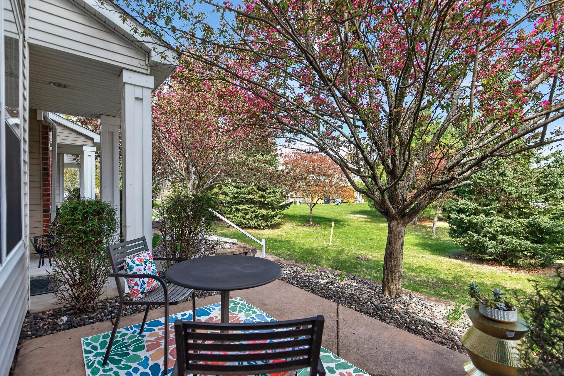 Serene landscaping to take in anytime of day