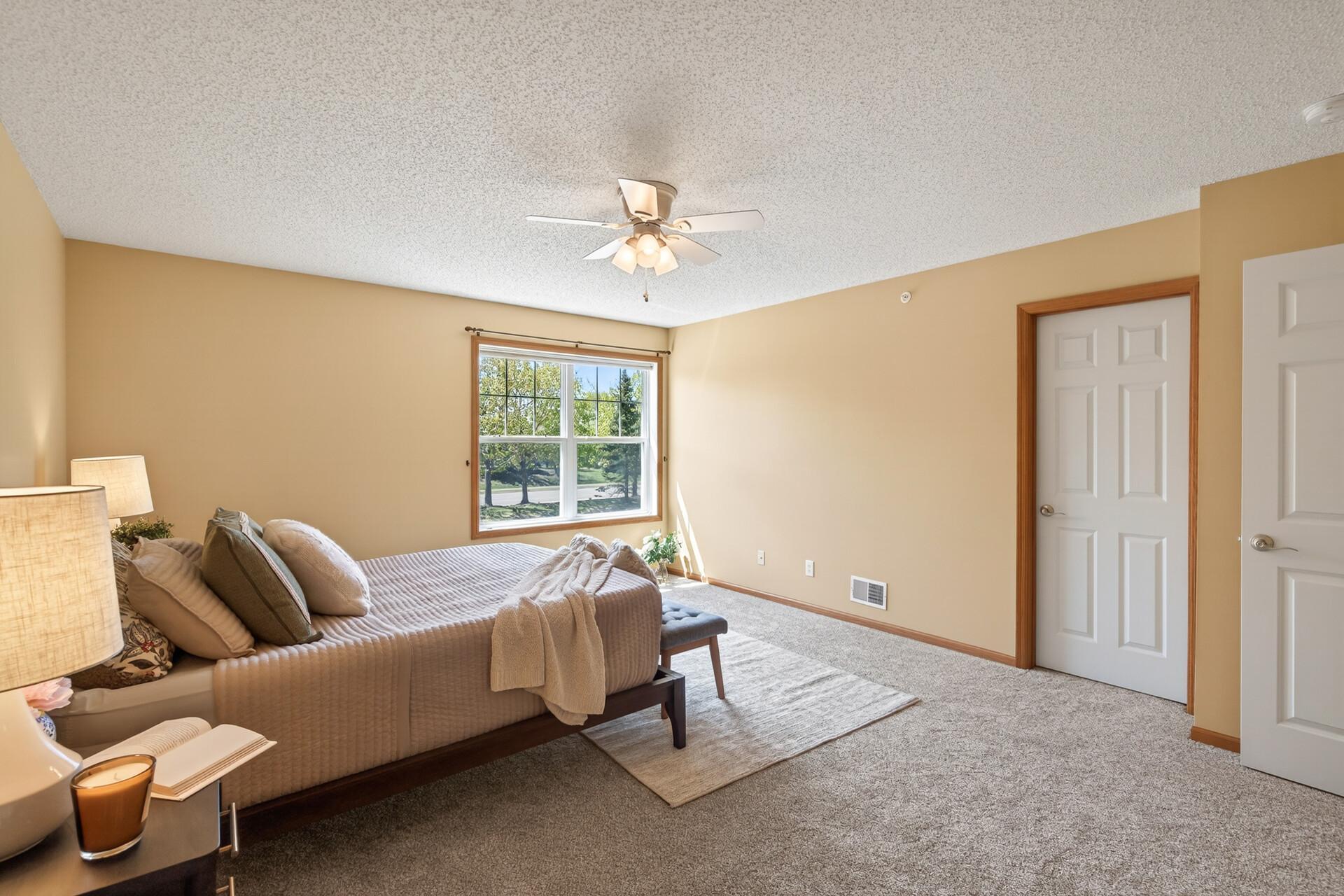So spacious and wait until you see the size of the walk in closet!