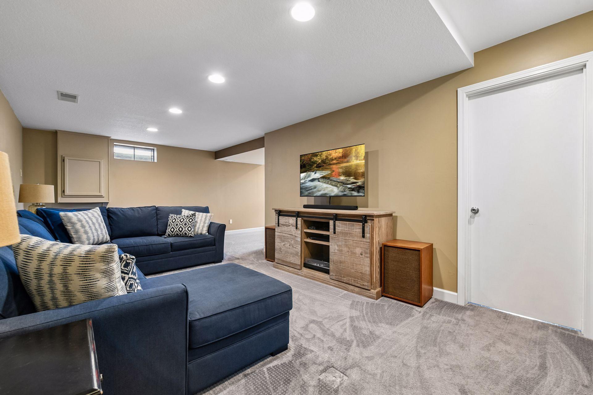 Lower level offers a wonderful family/amusement room.