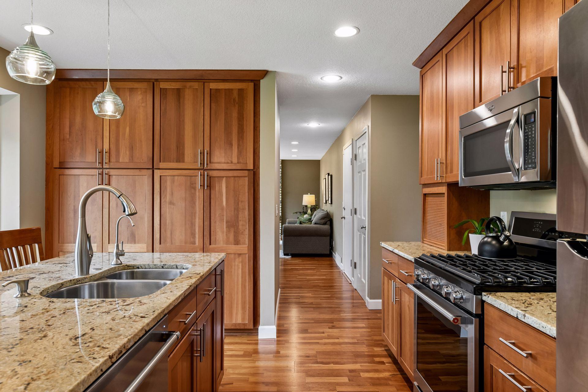Abundance of storage in the kitchen.