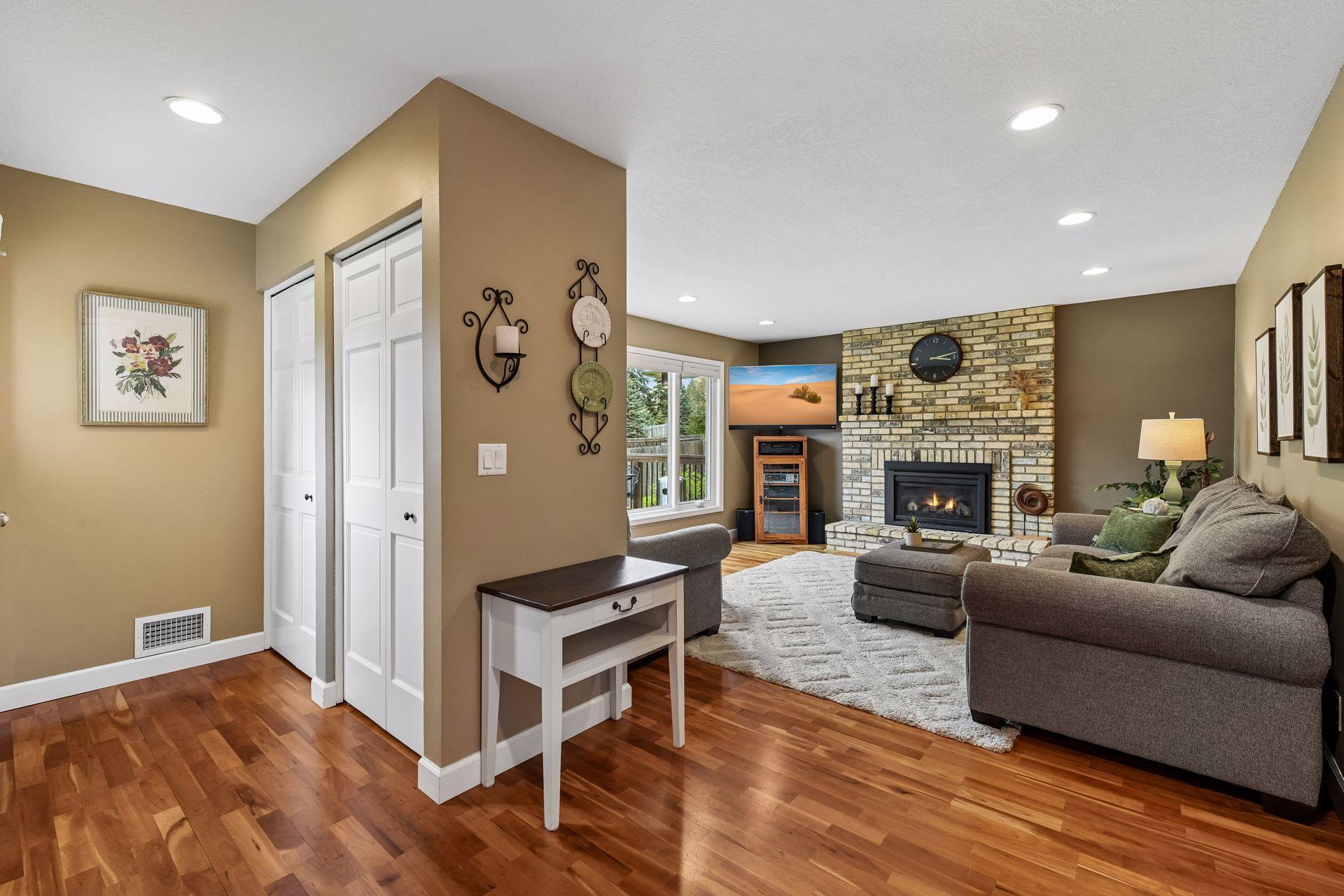 Walk-out access to the deck and backyard.