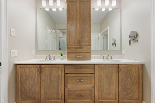There's no shortage of space in this private bathroom!