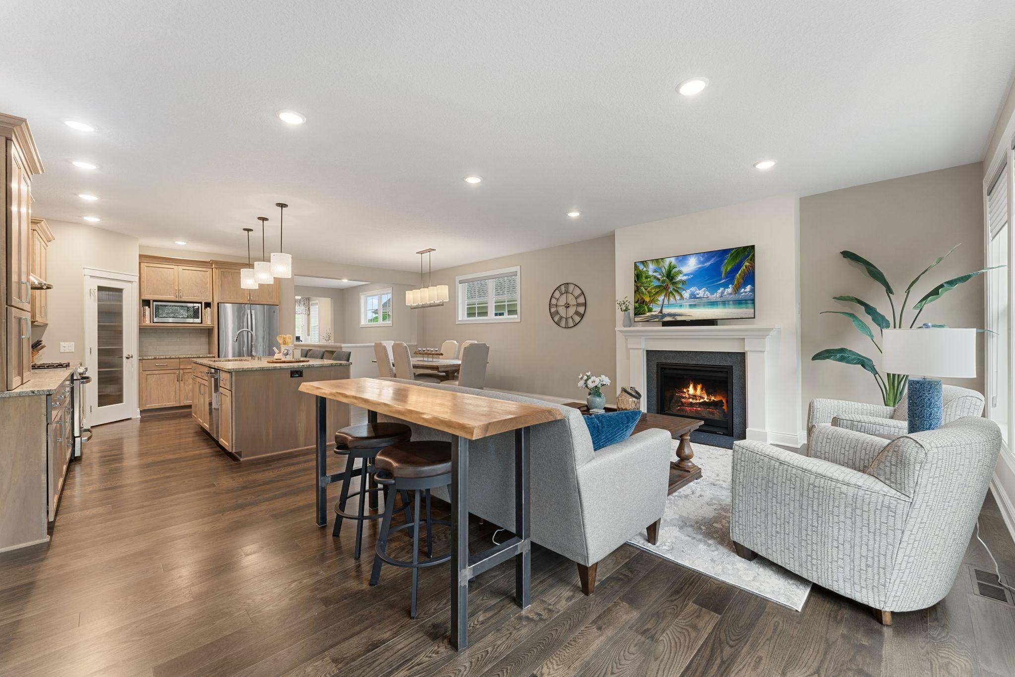 We all know how the weather gets in Minnesota! With the click of a button, you can have the warmth of a cozy fireplace to help take the edge off of that chill.