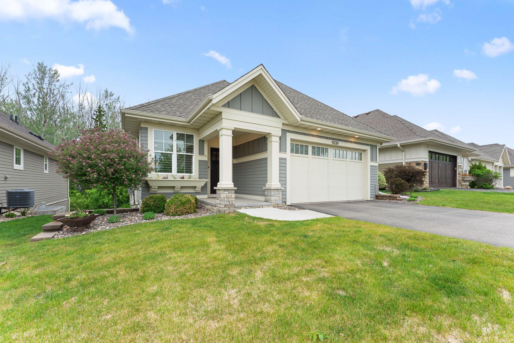 A covered and welcoming front porch -- beautiful curb appeal.