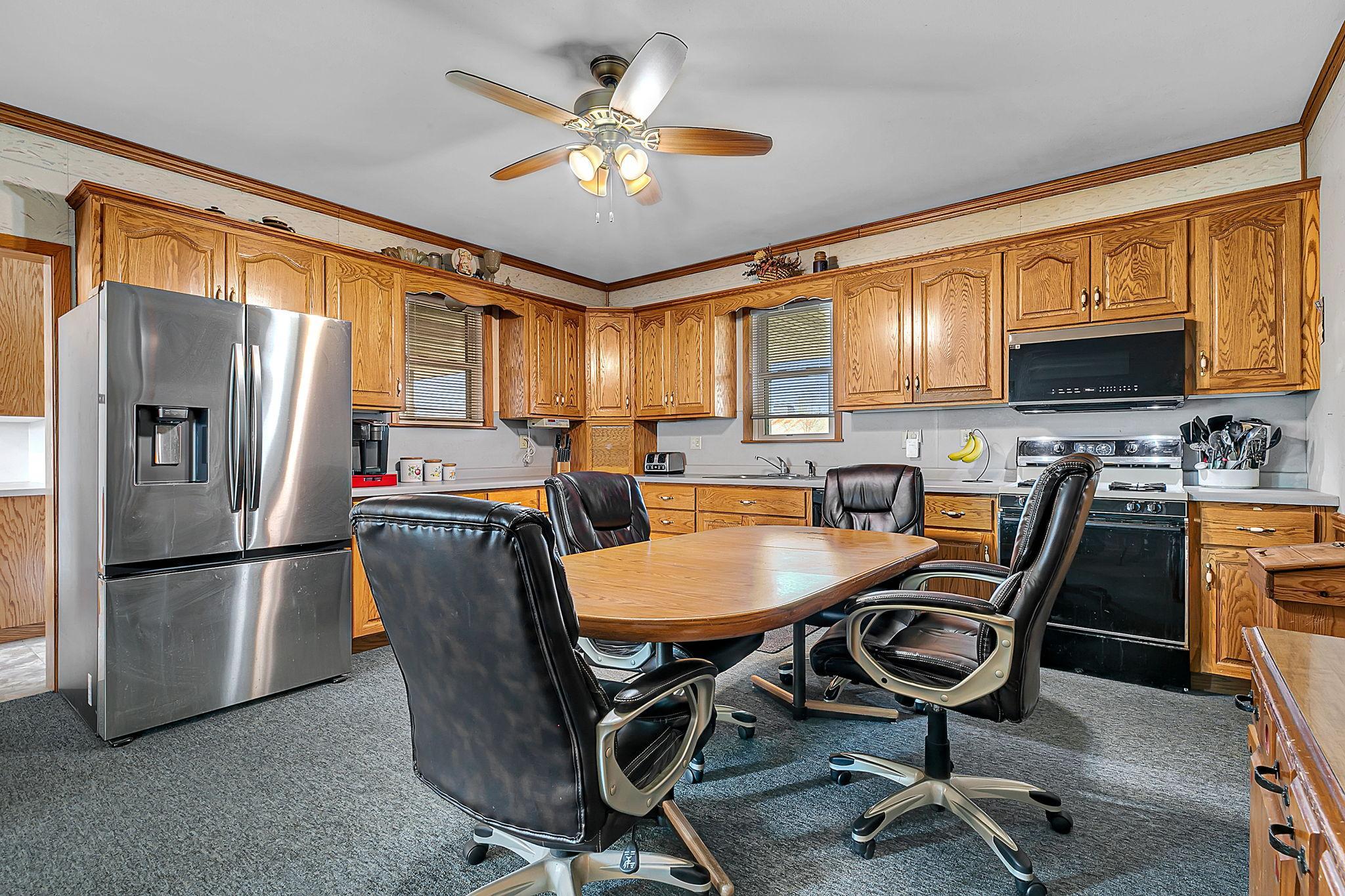Updated kitchen oak cabinets