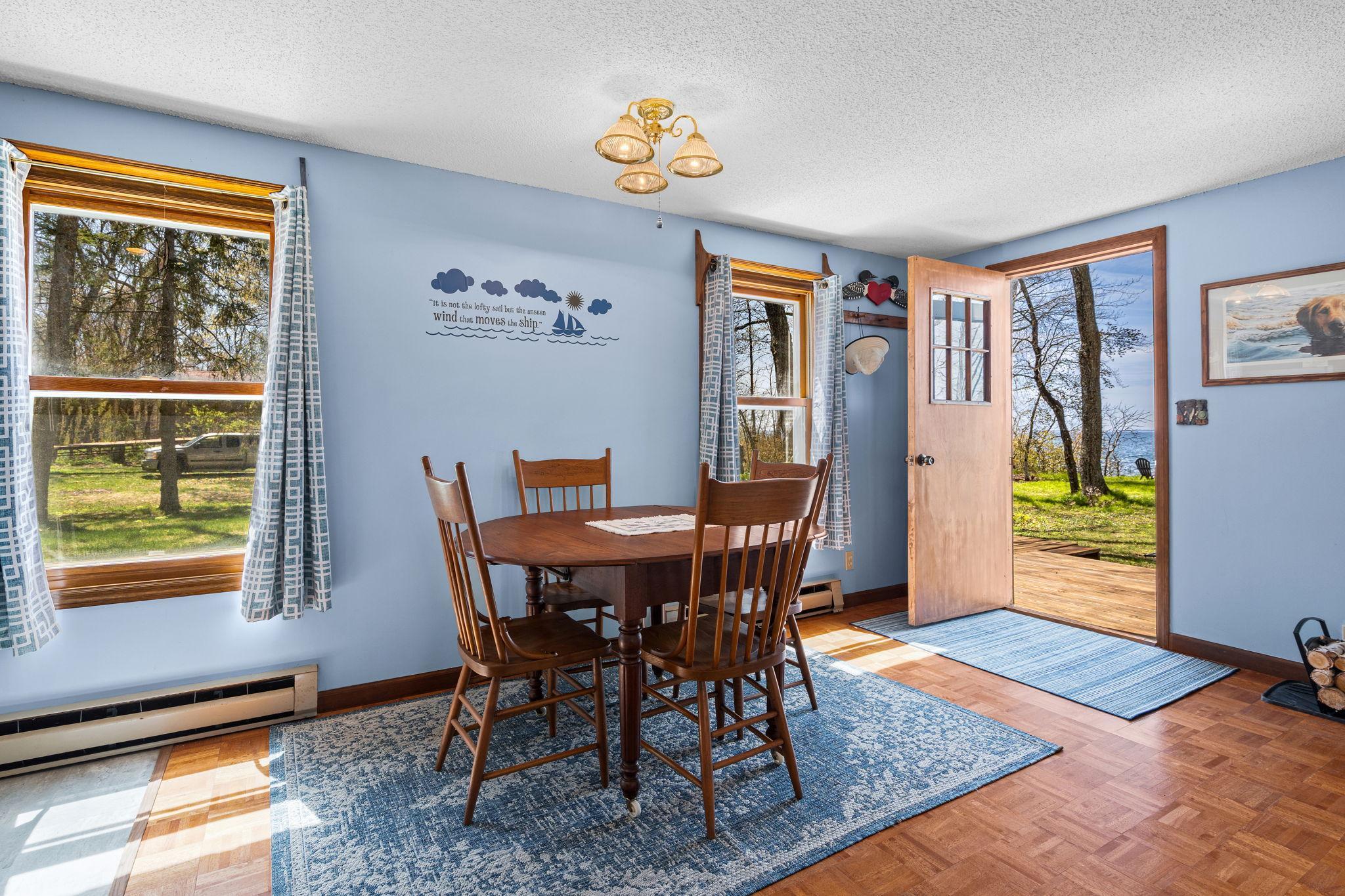 Walk right out onto the deck and lake breezes