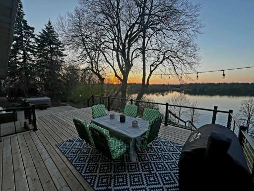 This is what lake life evenings are all about! Sunset view provided by seller