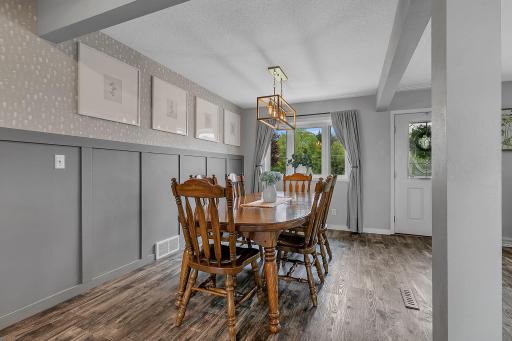 Updated lighting and modern touches throughout the home