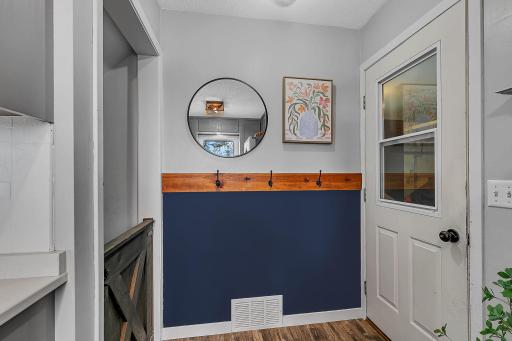 Easy access to the kitchen from the attached heated garage