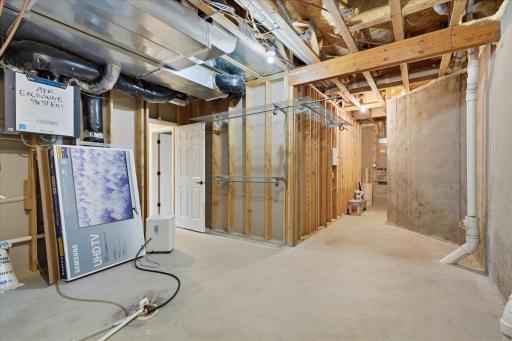 Utility room has lots of space to add more storage