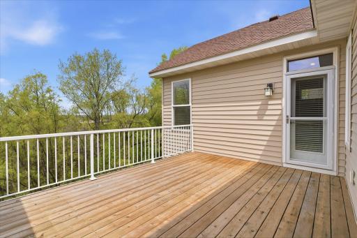 Deck off main level with great private views over the preserve area.