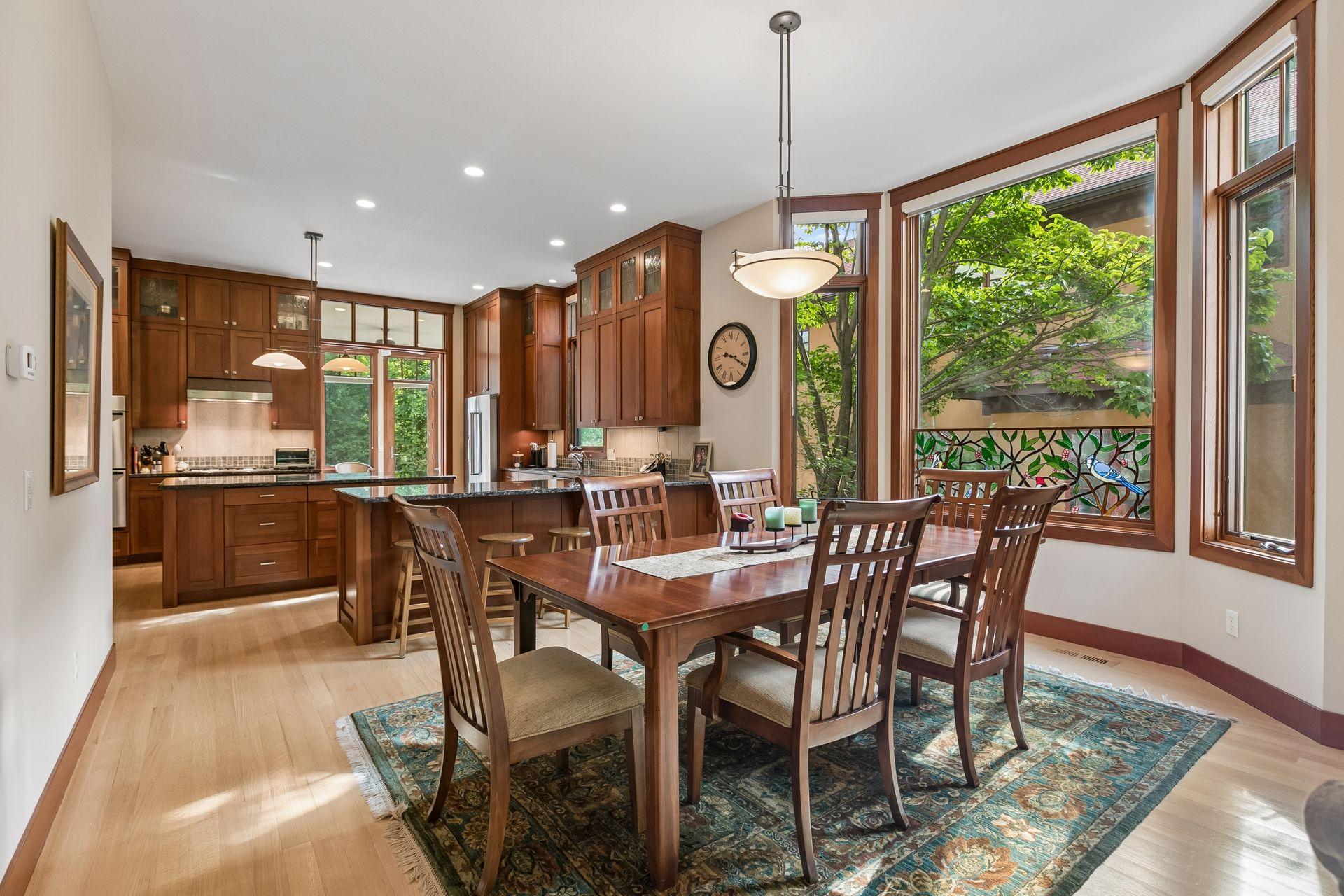 Informal dining area off the family room.