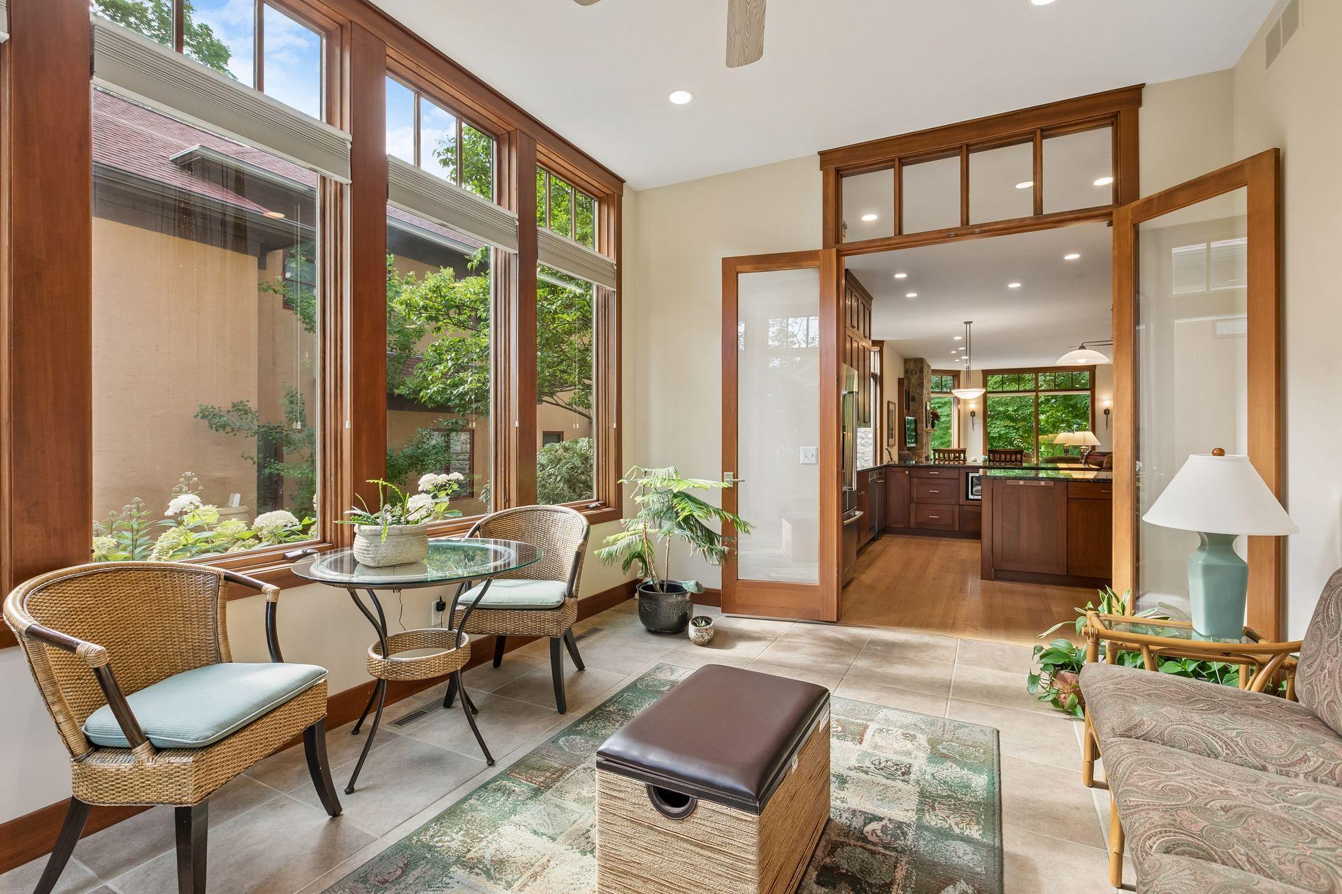 Another view of the four season sun room.