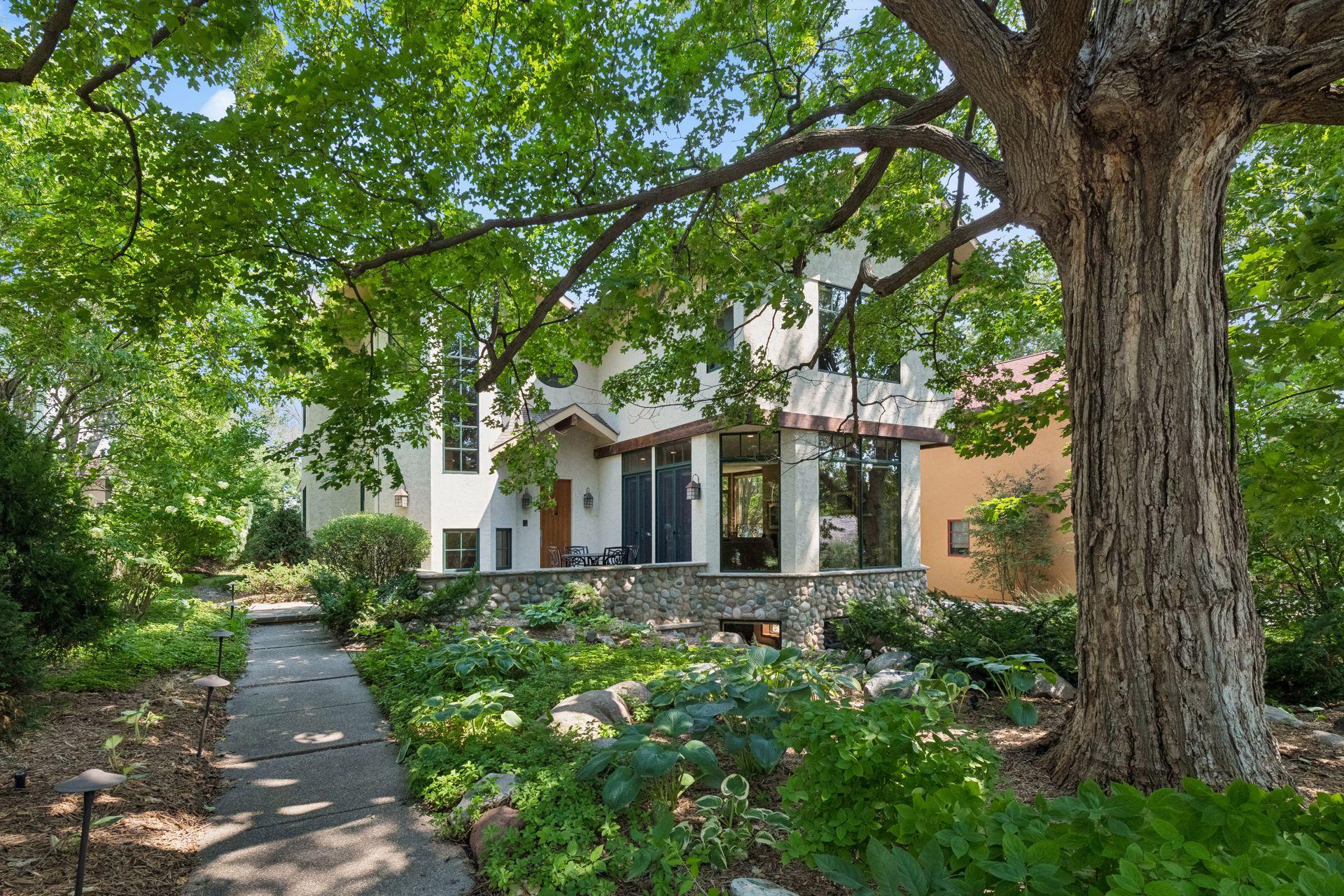 Private tree-lined setting.