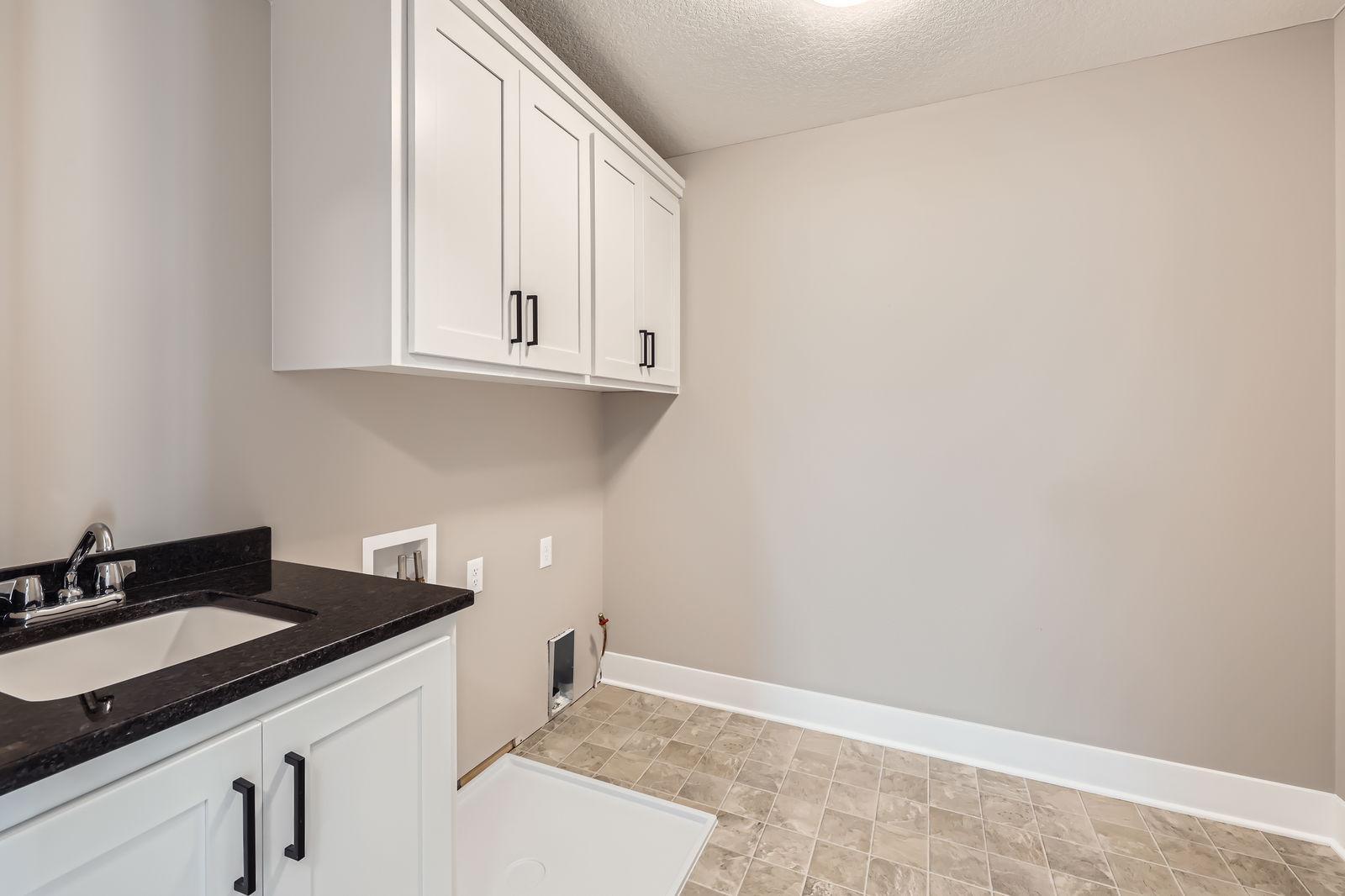 Upper level laundry room